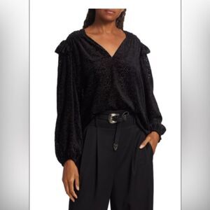 NWT, Tanya Taylor Lucy top 🖤 black 🖤 XS